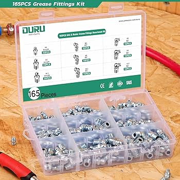 Amazon.com: OURU 165PCS Metric Grease Fittings Assortment